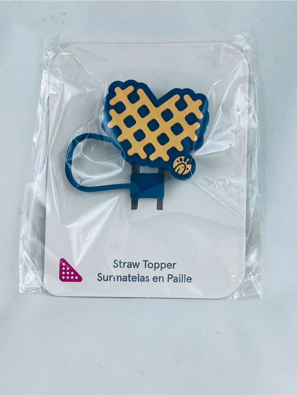 Chick-fil-a Waffle Fry Straw Topper Blue Yellow Nee In Package